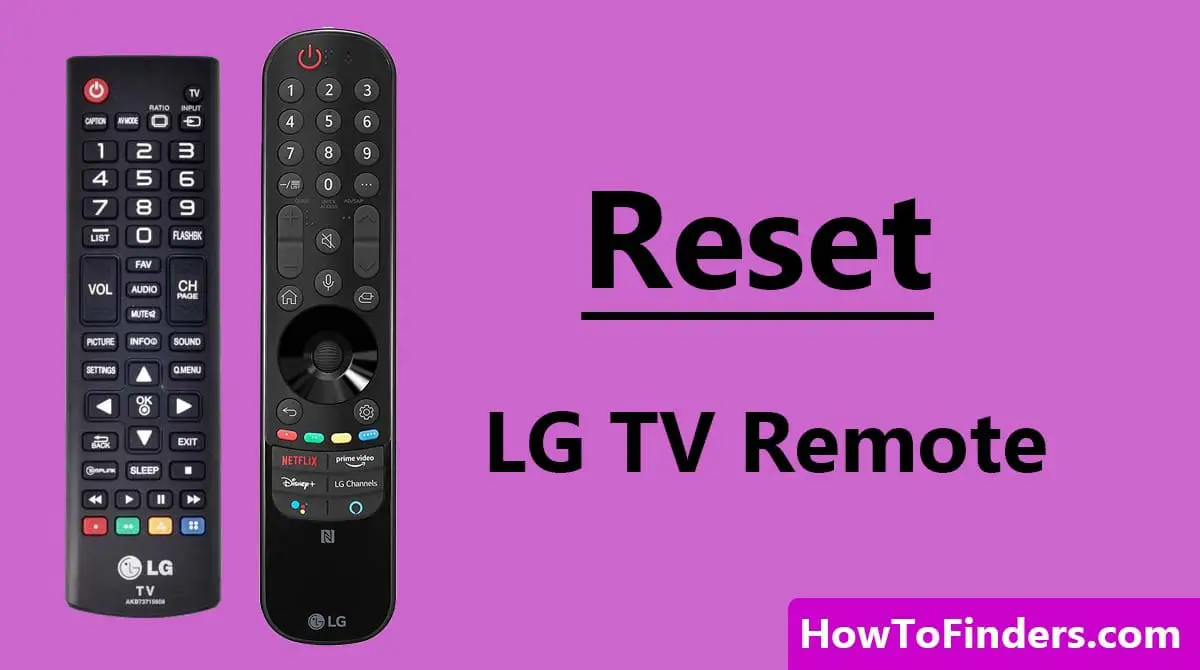 How to Reset LG TV Remote