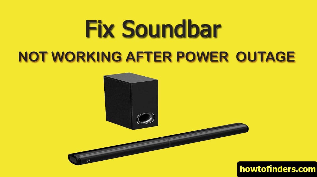 Soundbar Not Working After Power Outage