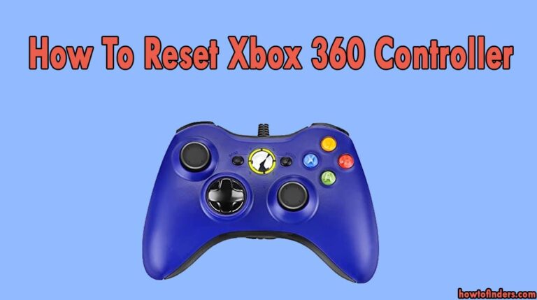 How To Reset Xbox 360 Controller - How To Finders